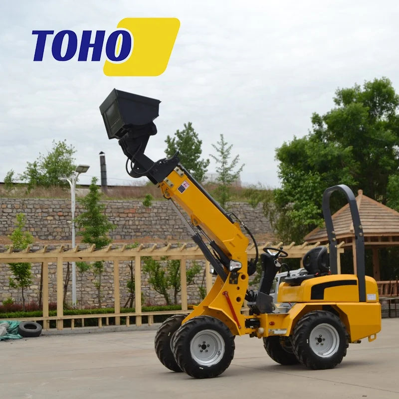 2023 China TOHO Kubota Engine Telescopic Arm Loader Small Mini Front End Loader with Hydraulic Pump 4x4 Wheel Drive