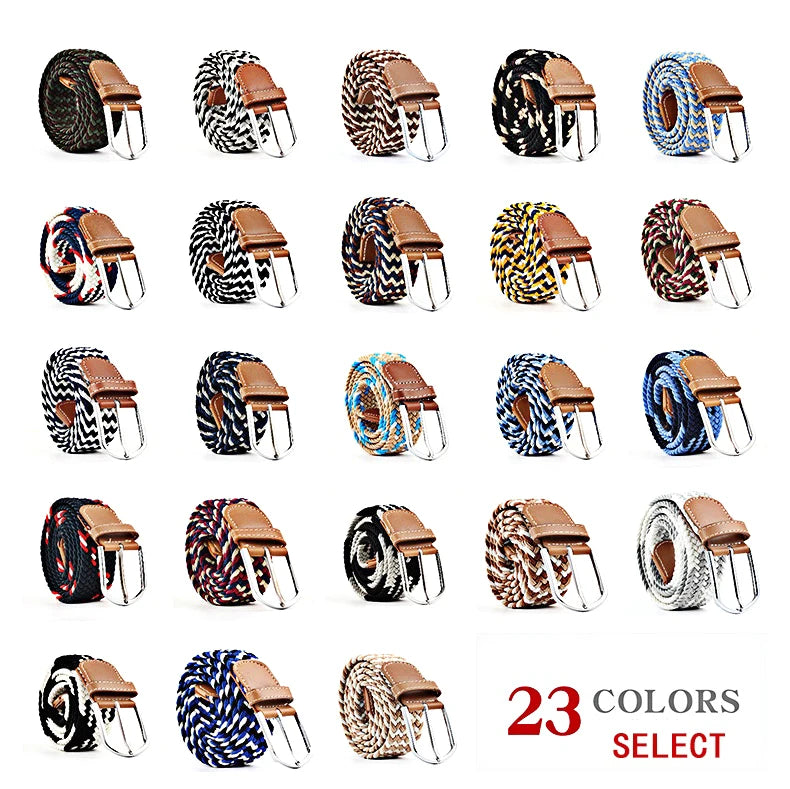 Gg Men Leather Waist Fashion Wide Yoga Flat High Polyester Elastic Shiny Women Elastic Belts Elastic Belts Woman