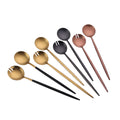 18/10 Stainless Steel Long Handle Catering Serving Salad Spoon Flatware Set for Hotel Restaurant Buffet Durable Metal Utensil