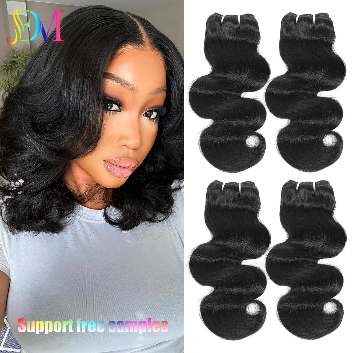 Dailmei Direct Wholesale Customized Body Wave 10A 12A Double Drawn Bundles Brazilian Virgin Hair Invisible Seamless Genius Weft