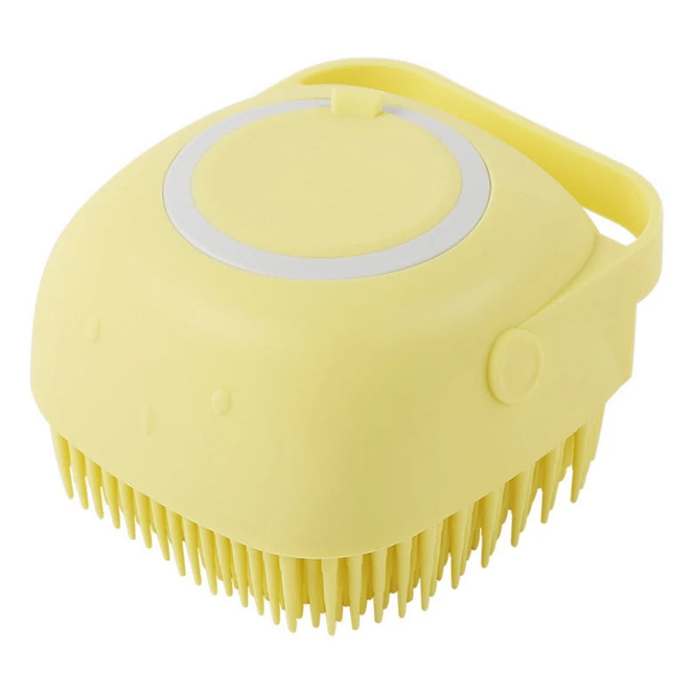 Silicone Body Brush Shower Scrubber With Shower Gel Dispenser Function Soft Bath Massage Exfoliating Cleaning