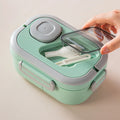 Insulated Lunch Box Oval sealed Fresh-keeping Lunch Box Double-layer Household Office Adult Work Bento Box Can Be Microwaved