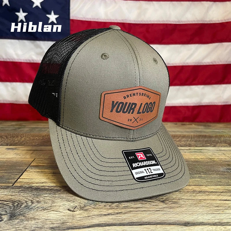 Custom Embroidery Logo Fashion Hiblan Cap High Quality HBN2503 112 Mesh Blank Snapback Hat Outdoor Casual Sports