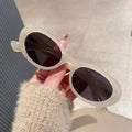 2023 Retro Fashionable Cheap Plastic Small Oval Sunglasses Outdoor Travel Personality Style Sunglasses