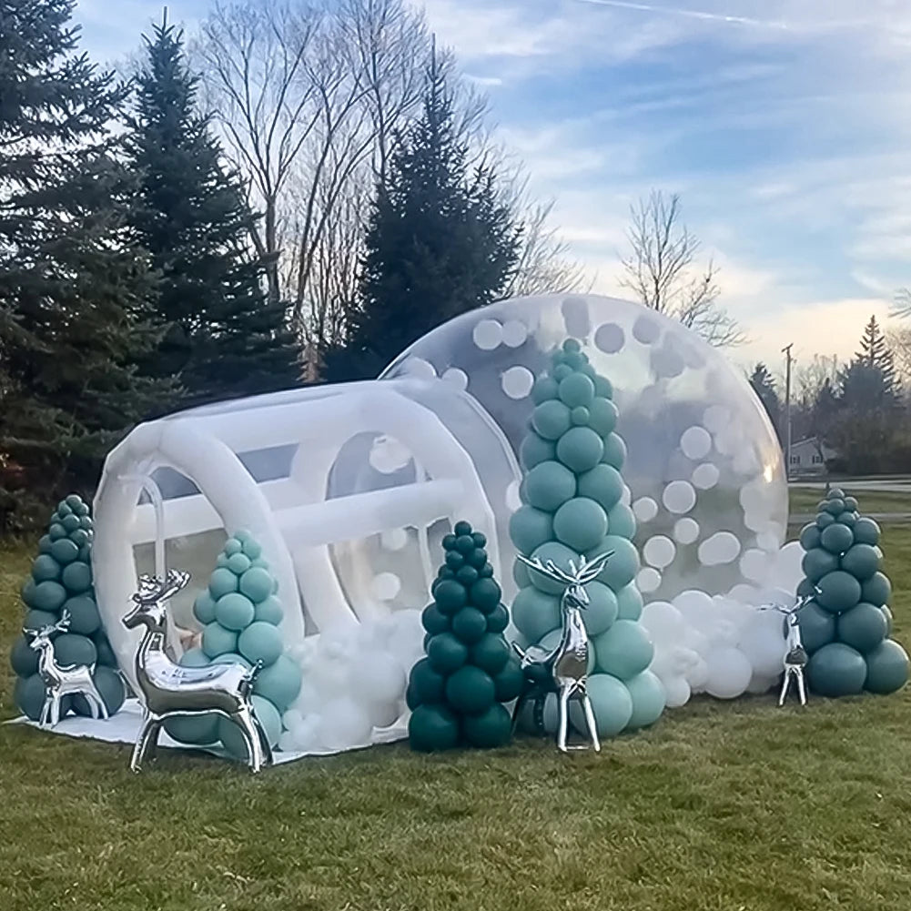 Inflatable Bubble Tent Commercial Grade PVC with Blower&Pump Kids Party Clear Dome Balloon MegaBDM