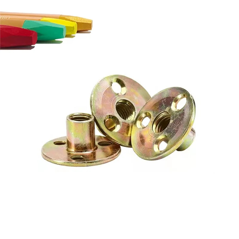 Thickened T-nut Locking Splint Nut with Three Holes Splint Nut for  Furniture Nut