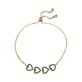 Simple Style Mix and Match Series Bracelet Fashion Heart 14K Gold Plated 5A Zircon Jewelry Hot Selling Hip Hop Chain