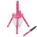 Hot Sale New Design Classical Wholesale Portable Glass Bottle with Aluminum Stem Triangle Spider Hookah Camouflage Shisha