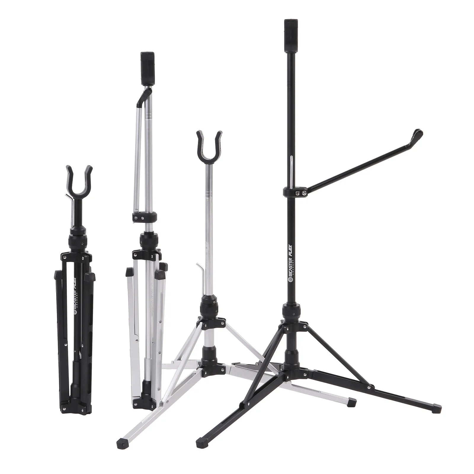 Bicaster Stainless Steel Heavy Duty Automatic Foldable Bow Stand for Archery Recurve Bow Longbow Takedown Bow Accessory