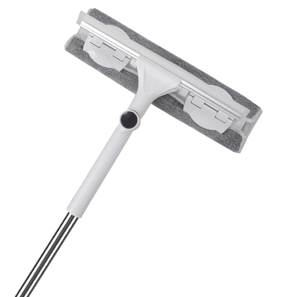 Long Handle Glass Cleaning Tools Wiper Glass Scraper Window Cleaner Double-sided Glass Cleaner