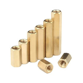Hexagon Male Female Brass Threaded Fasteners M2.5 Electrical Hex Standoff Spacer