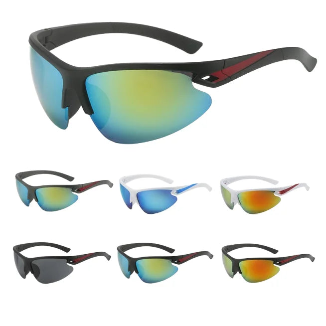 OEM Sports Sunglasses Bike Glasses Outdoor Riding Windproof Road Fashion Bicycle Sun Glasses PC Lens Cycling Eyewear