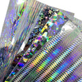 Factory Supply Transparent 3d Sticker 20x10cm DIY Fish Scale Flash Lure Bait