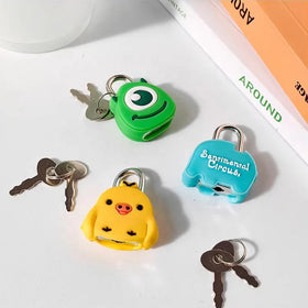 Manufacturer Custom Colorful Min Cute Metal and Silicone Diary Decorative Padlock Creative Gifts for Kids