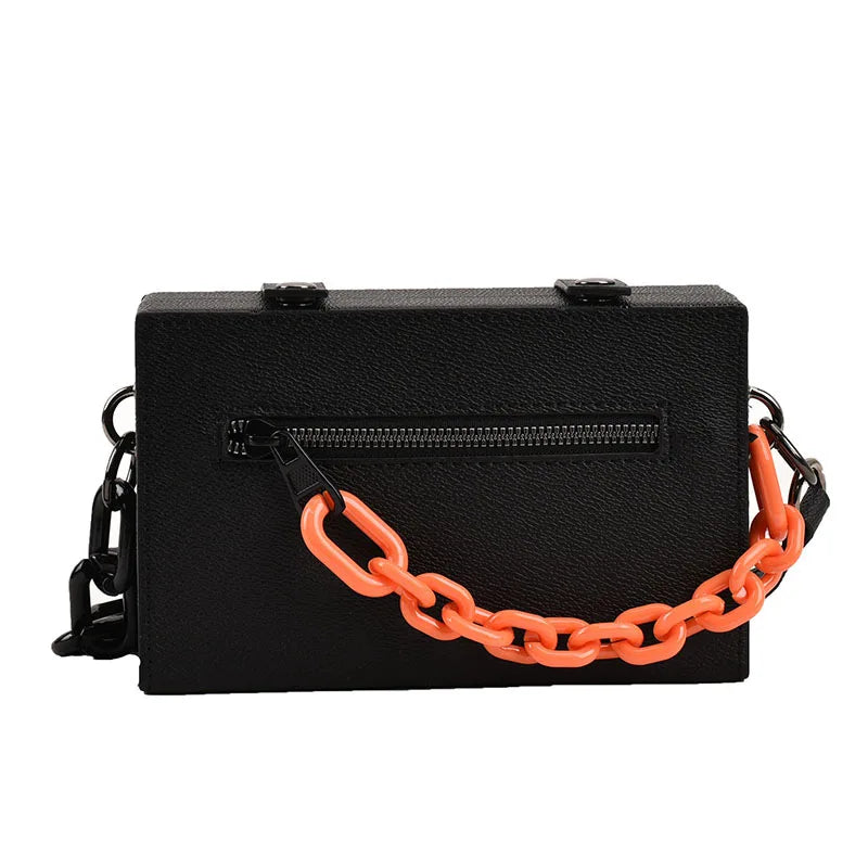 Popular Bag New 2025 Women's Fashion Thick Chain Personality Shoulder Bag Ins Crossbody Bag