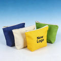 New Free Sample Cotton Canvas Cosmetic Gift Bag for Bridesmaid Wedding Guests Canvas Makeup Pouch with Zipper