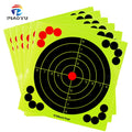 12-inch Hunting Training Target Paper Cardboard Fluorescent Self-adhesive Shooting Slingshot Target Paper Splash Effect