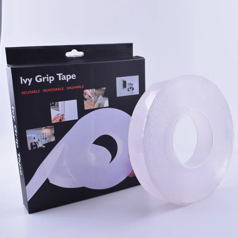 Double Sided Tape Heavy Duty Multipurpose Removable Transparent Wall MountingTape Reusable Strong Sticky Adhesive Strips Tape