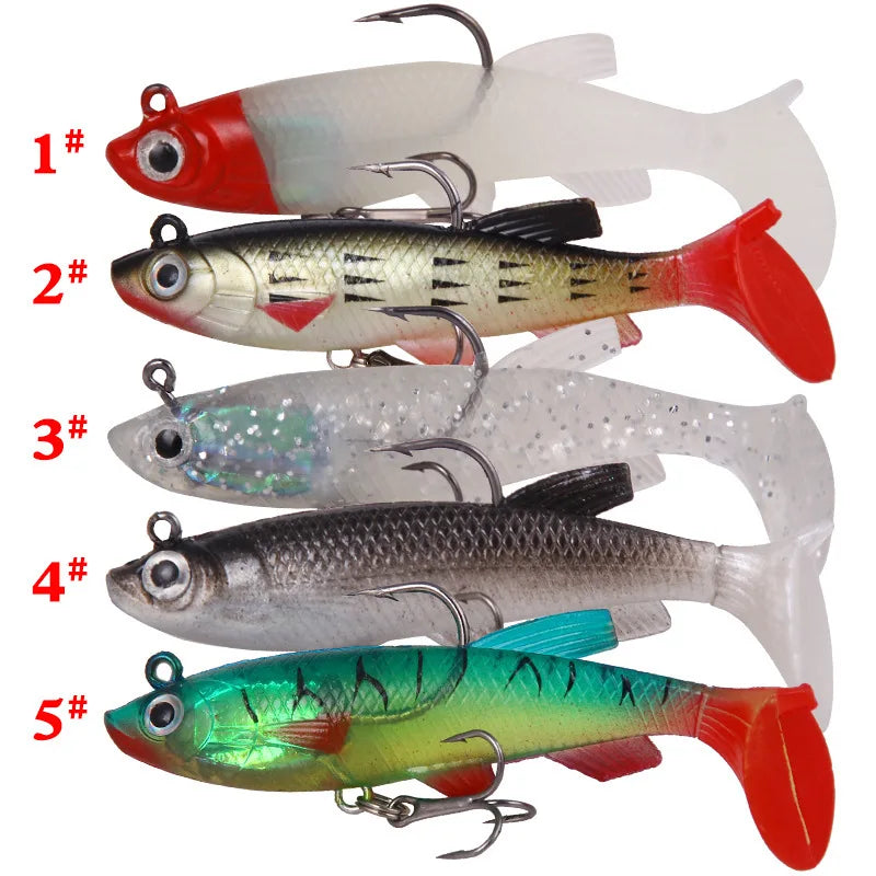 Soft Fish Pack Lead Fish Simulation Luya Bait Bionic False Bait Plastic Fish Lead