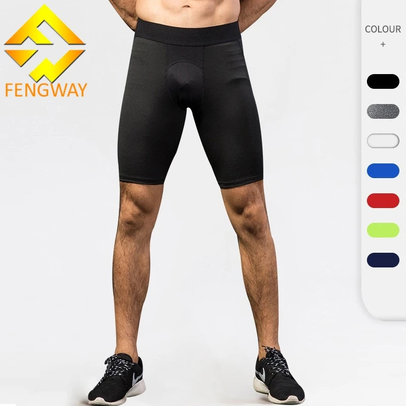 Men's Casual Sports Compression Shorts Quick Dry Gym Short Pants with Elastic Waist for Running and Fitness by