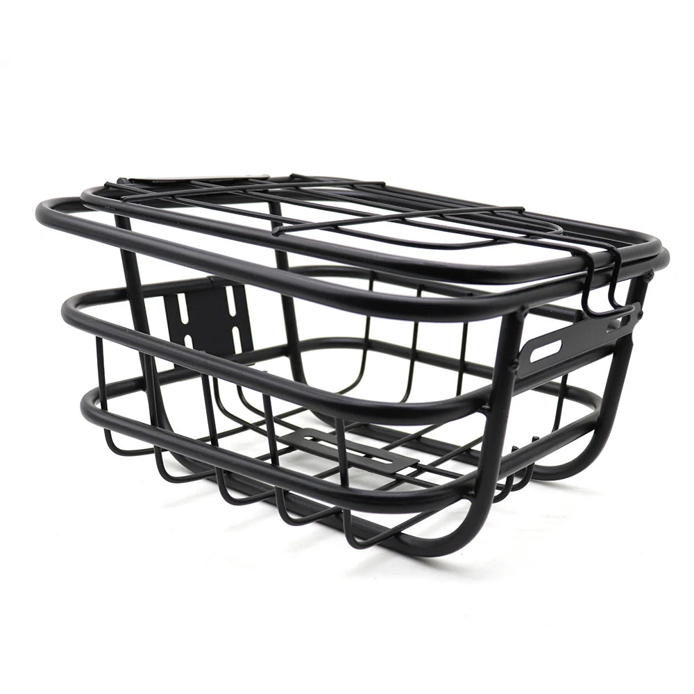 Removable Bike Handlebar Front Basket Bicycle Rack Hanging Basket Bicycle Basket With Cover