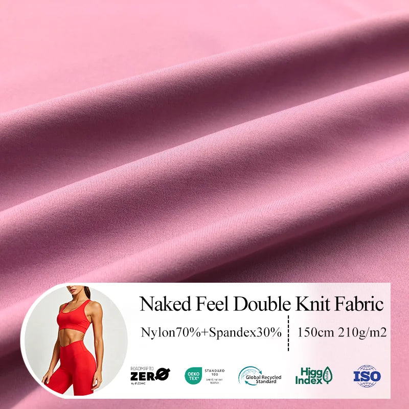 Wicking Soft Four Way Stretch 70 Nylon 30 Elastane Interlock Seamless Nylon Spandex Fabric for Legging