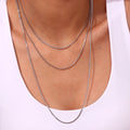 Tarnish Free 18K Gold Plated 316L Stainless Steel Strand Chokers Necklace for Children's Anniversary Gift
