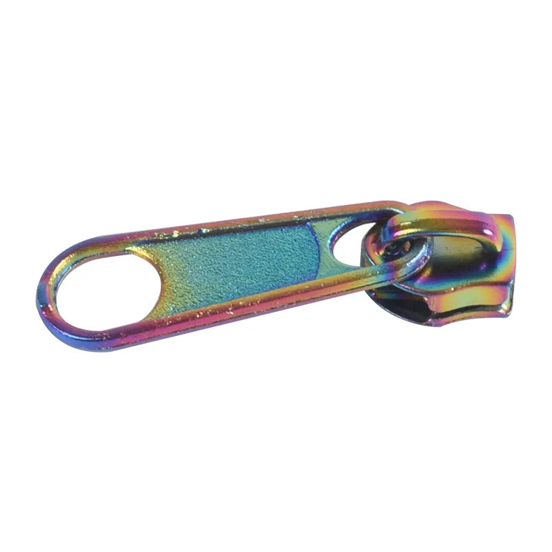 Round Rainbow Zipper Slider Head Handbag Zipper Puller Sliders