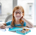 Aohea BPA-Free Kids Leak-proof 4 Compartment Plastic Bento Box for School Children