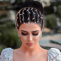 Special Style Hairstyles Tassels Head Chain Rhinestone Headpiece Jewelry Girls Alloy Bridal Head Hair Vine Chain