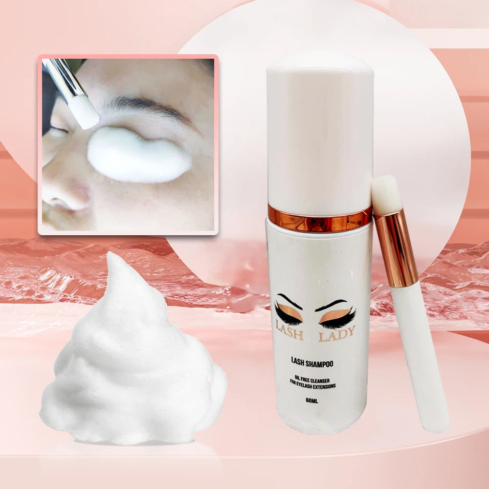Premium Quality Lash Extension Cleanser Sensitive Foam Cleanser Peach Custom Cleanser with Box MegaBDM