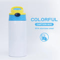 360ml Insulated Water Bottle Stainless Steel Tumblers Thermos Children's Cup Kids Water Bottle Sublimation Paint Mug