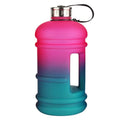Large half gallon PETG water bottle 2.2l body-building bpa free custom logo bottle
