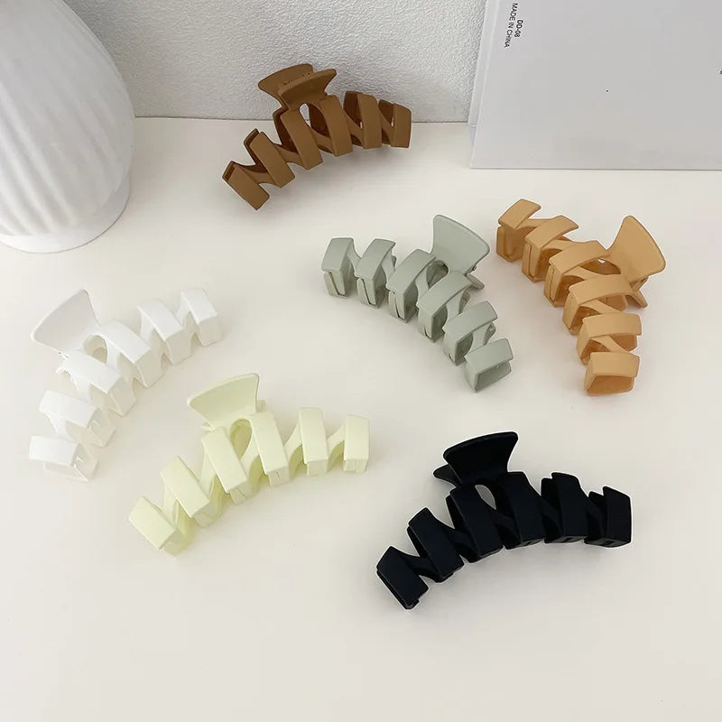 Hair Claw Clips for Women Matte Big Claw Clips Strong Hold Non-Slip Barrettes Rectangular Jaw Clips for Long Hair
