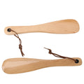 Factory Wholesale Custom Logo Wooden Shoehorn Shoe Spoon Short Handle Lazy Shoe Helper Luxury Wood Shoe Horn
