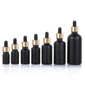 Wholesale 5ml 10ml 15ml 20ml 30ml 50ml 100ml Pipette Dropper Bottle Glass Black Frosted
