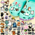 2025 Custom Kawaii Cat Shoe PVC Charms Soft DIY Shoe Decorations Wholesale Cute Kitten Paw Designer Accessories for Cat Lovers