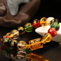 Wholesale DIY Manmade Colorful Beads Pixiu Bracelet Six-character Bracelet Gifts Feng Shui Bracelet
