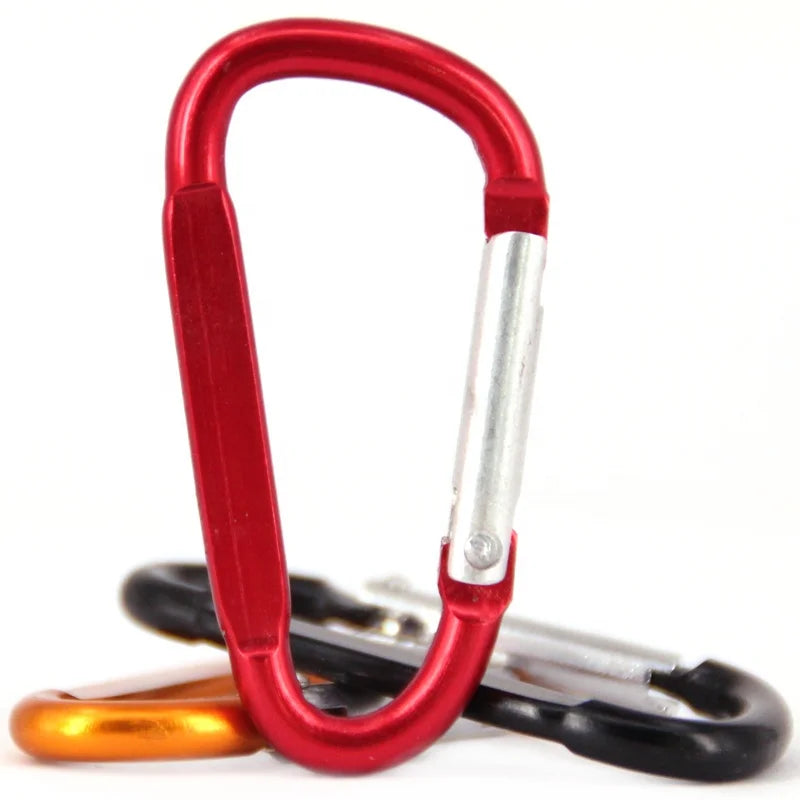 Baichao 5D Shaped Flat Quick Link Aluminum Alloy Snap Clip Custom Logo Lightweight Carabiner Hook Anodic Oxidation Finish