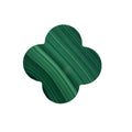 Green Malachite Four Leaf Clover Stone