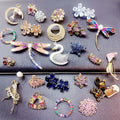 Korean-style Exquisite Luxury Zircon Brooch Micro-inlaid Colorful Zirconium Flower Brooch Simple Animal Corsage Accessories