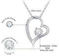 Forever Love heart Necklace Classic Zircon Aaa Forever love Stainless Steel Jewelry Beautiful stainless necklace for Mom