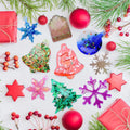 7Pcs Christmas Resin Molds Silicone Resin Casting Mold Set for Christmas Decorations and Jewelry Pendants Silicone Snowflake