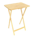 Solid Wood Side  Folding Table Simple Computer Table Leisure Outdoor Table Easy to Carry