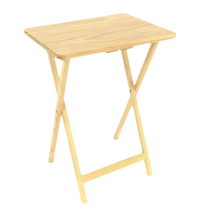 Solid Wood Side  Folding Table Simple Computer Table Leisure Outdoor Table Easy to Carry