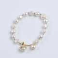 Luxury Exquisite Handmade Beaded Fresh Water Pearl Pendant Bracelet for Women and Girls