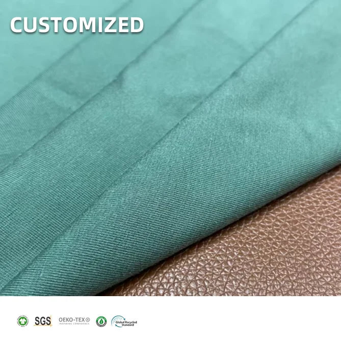 Factory Supplier Natural Eco Friendly Organic Bamboo Cotton Spandex Knitted Jersey Fabric for Clothing