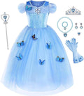 3-10 Years Cindy Cosplay Costume Kids Clothes Sequins Princess Dress With Crown Gloves Birthday Party Ball Gown for Girls