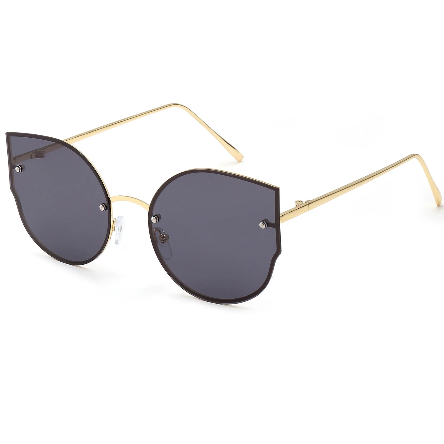 New Fashion 2023 Women Sunglasses Custom Colorful Men Sun Glasses Stock Wholesale Metal Rimless UV Polarized Sunglasses 11711