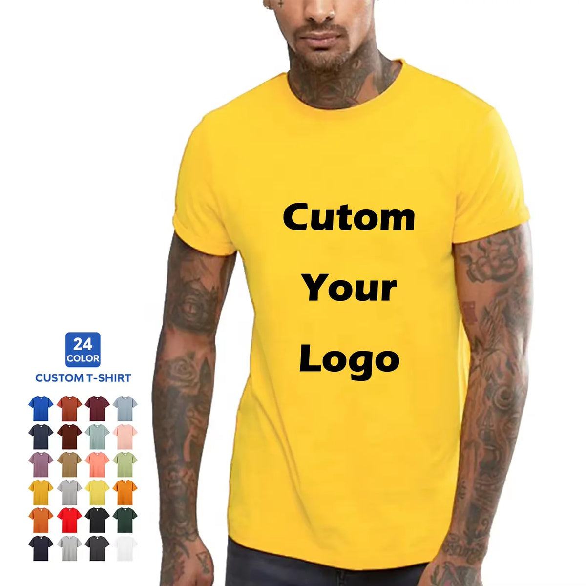 High Quality 100% Cotton Custom Men's T-Shirt Unisex Oversize Graphic Tees Blank Design for Your Brand Printing MegaBDM